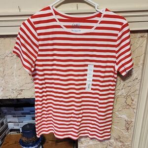 Croft & Barrow, Ladies Short Sleeve Tee, Size Small